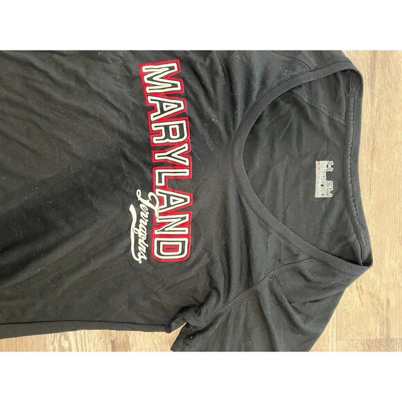 University of Maryland under Armour t shirt size small black and red - Picture 2 of 3